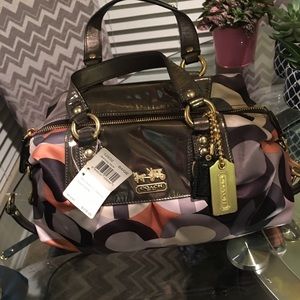 Authentic Satin Coach bag